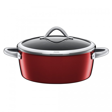 Kastrol s poklicí Vitaliano Rosso Silit 28 cm 5,9 l a